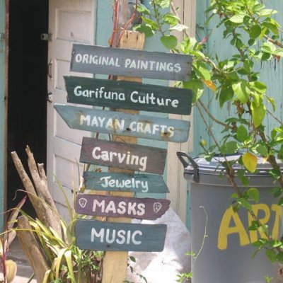 Village of Signs Placencia Belize