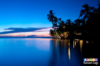 Sun Set at Hatchet Caye